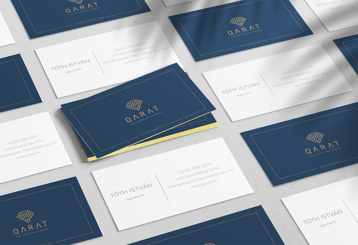 Névjegykártya látványterv